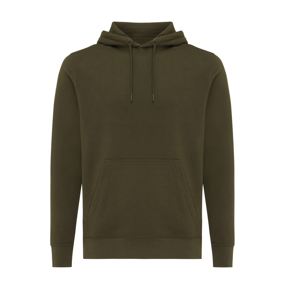 IQONIQ Rila lightweight recycled cotton hoodie - khaki (± PMS 18-0523 TCX)