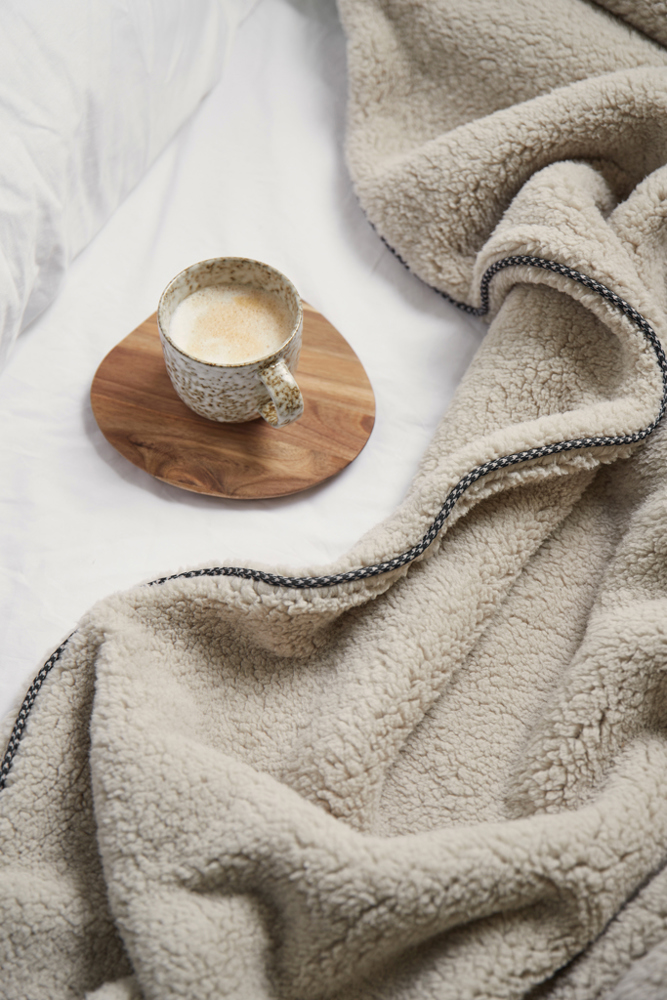 VINGA Maine GRS recycled polyester dubbellaags deken