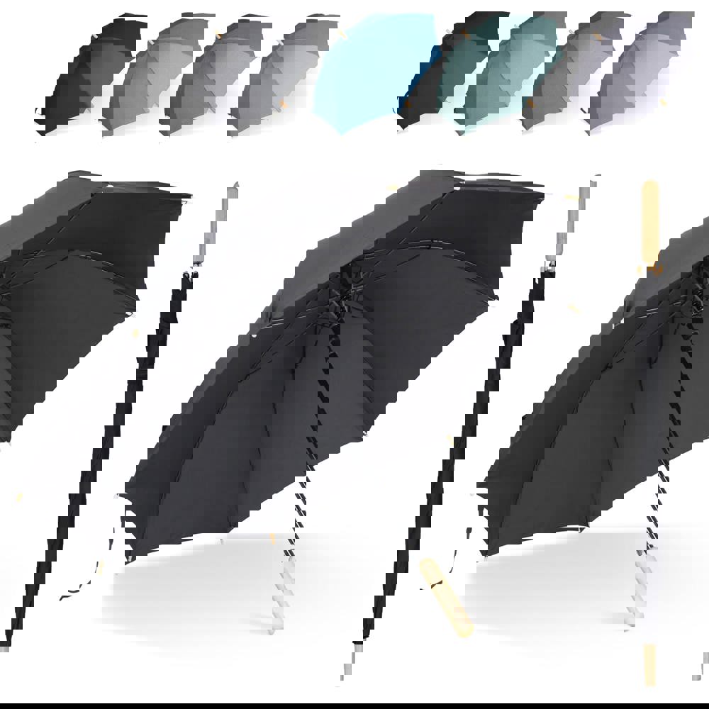 Stick umbrella 25” R-PET straight handle auto open