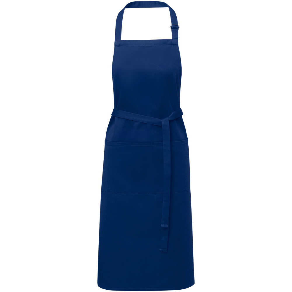 Andrea 240 g/m² apron with adjustable neck strap - Navy Blue