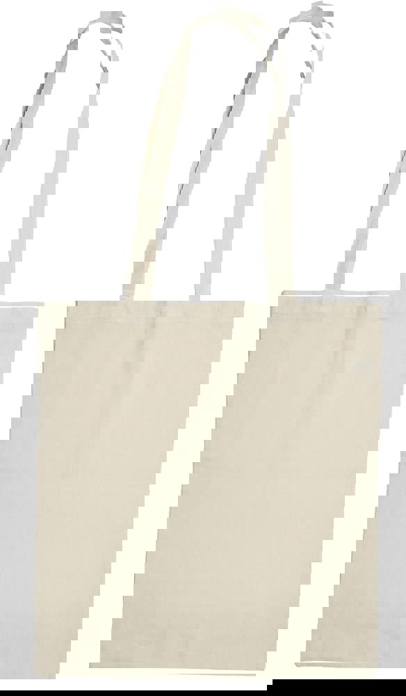 Bio-Baumwolltasche mit langen Henkeln, 135 gr/m²