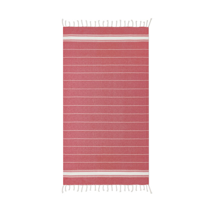 MALIBU - Beach towel cotton 180 gr/m² - Red