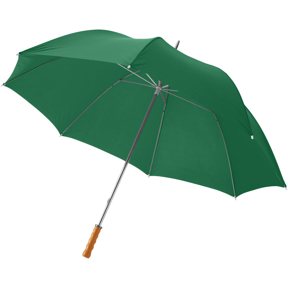 Karl 30" golf umbrella with wooden handle - green