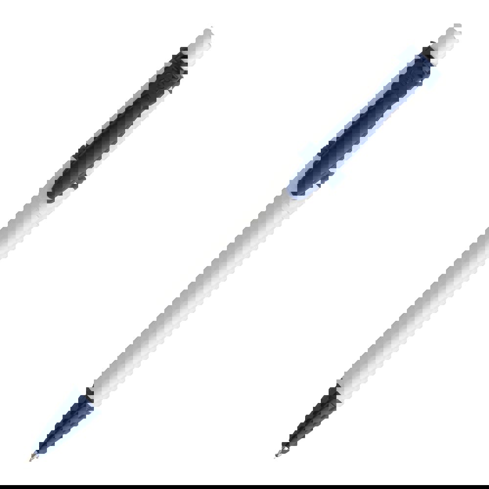 Ball pen Olly hardcolour - White / Dark blue