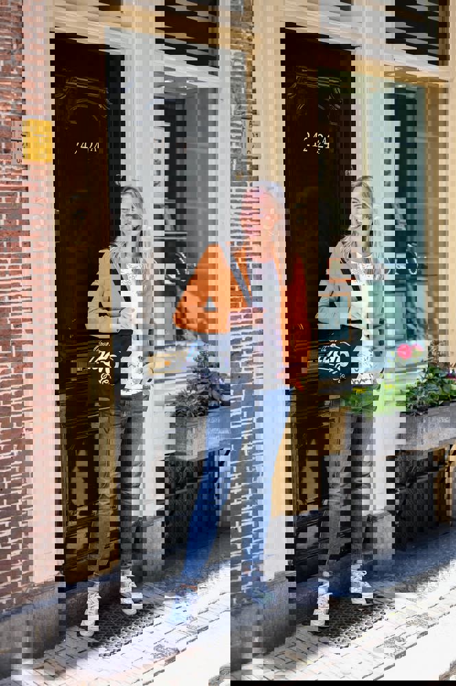 Baumwolltasche mit langen Henkeln, 140 gr/m²