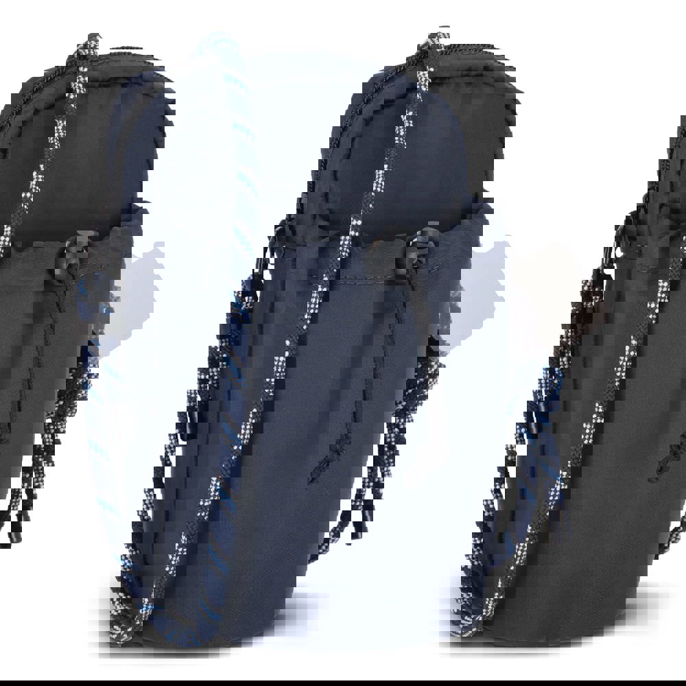 Crossbody Flaschenhalter-Tasche mit Paracord-Gurt - Dunkelblau