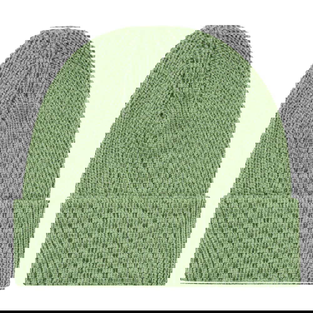 Coarsely knitted fisher hat - Sage green (PMS 556c) / Sage green