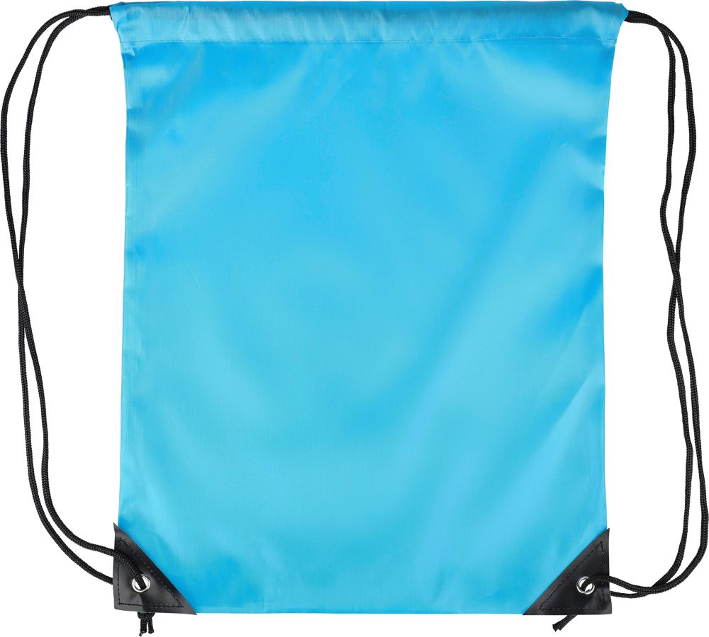 Polyester (210D) drawstring backpack Stef - light blue