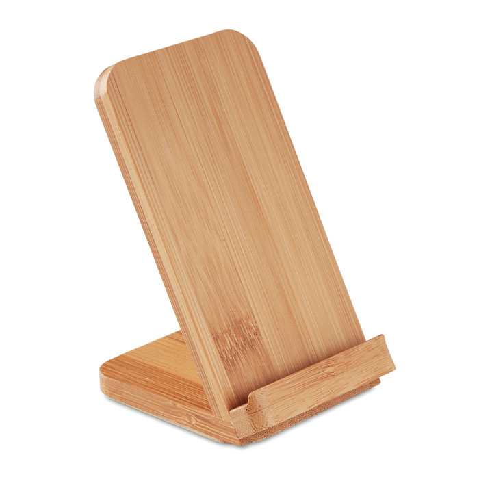 WIRESTAND - Draadloze bamboe oplaadstation - Hout
