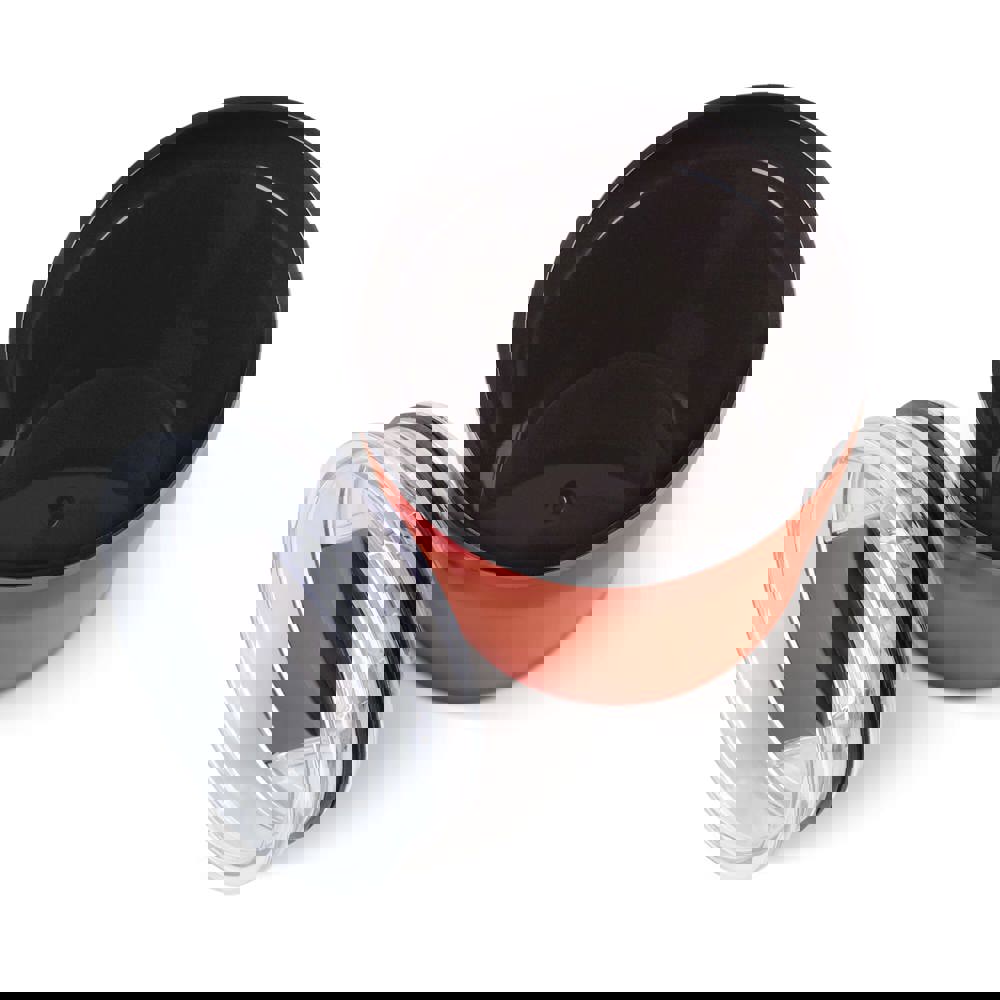 Double walled coffee mug metallic 180ml