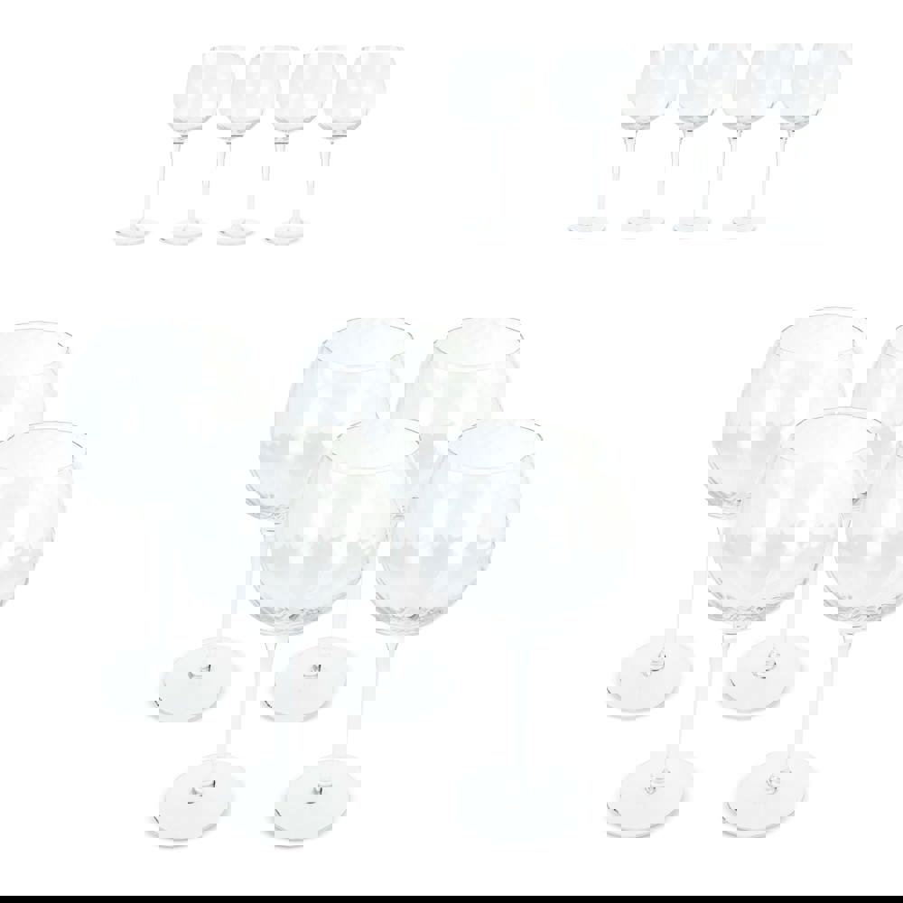 Byon Opacity 4er-Set Weingläser mit stilvollem Glasmuster 470ml