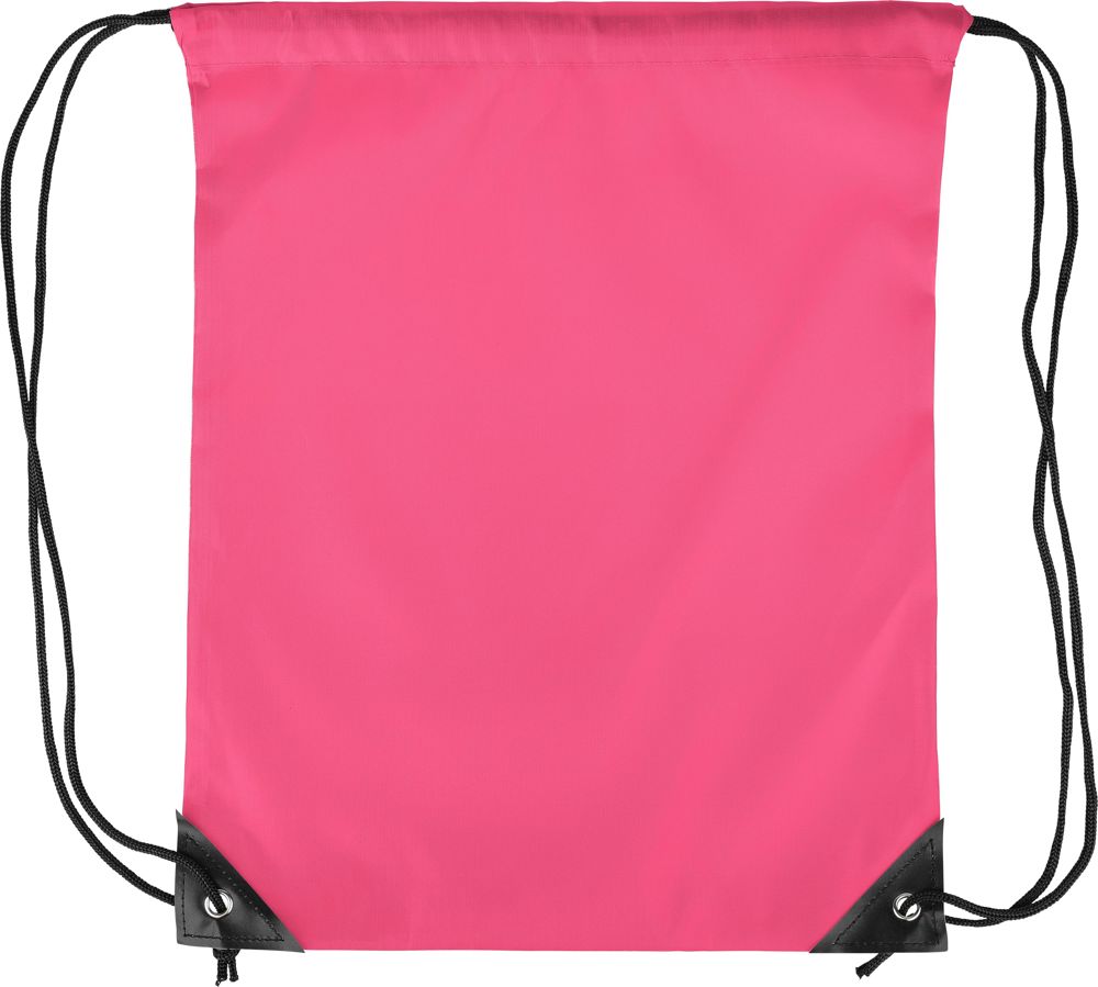 Polyester (210D) drawstring backpack Stef - Pink