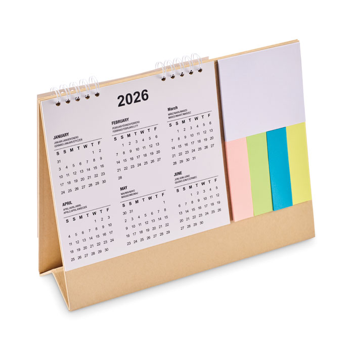 CALENDOO - Desk calendar with memo pad