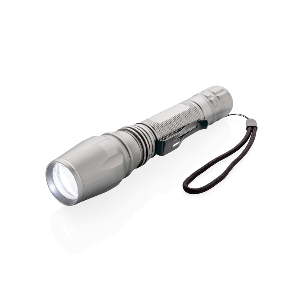 10W Heavy duty CREE torch - grey, black (± PMS 402/ ± PMS Black)