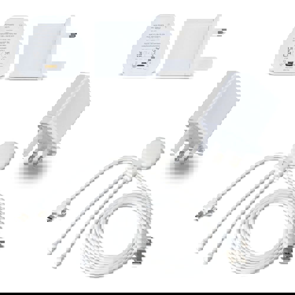 2090 - Xoopar Mr Bio Long Charging Cable + UK Plug Adapter