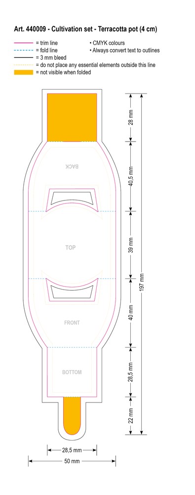 Terracotta pot klein, Peterselie
