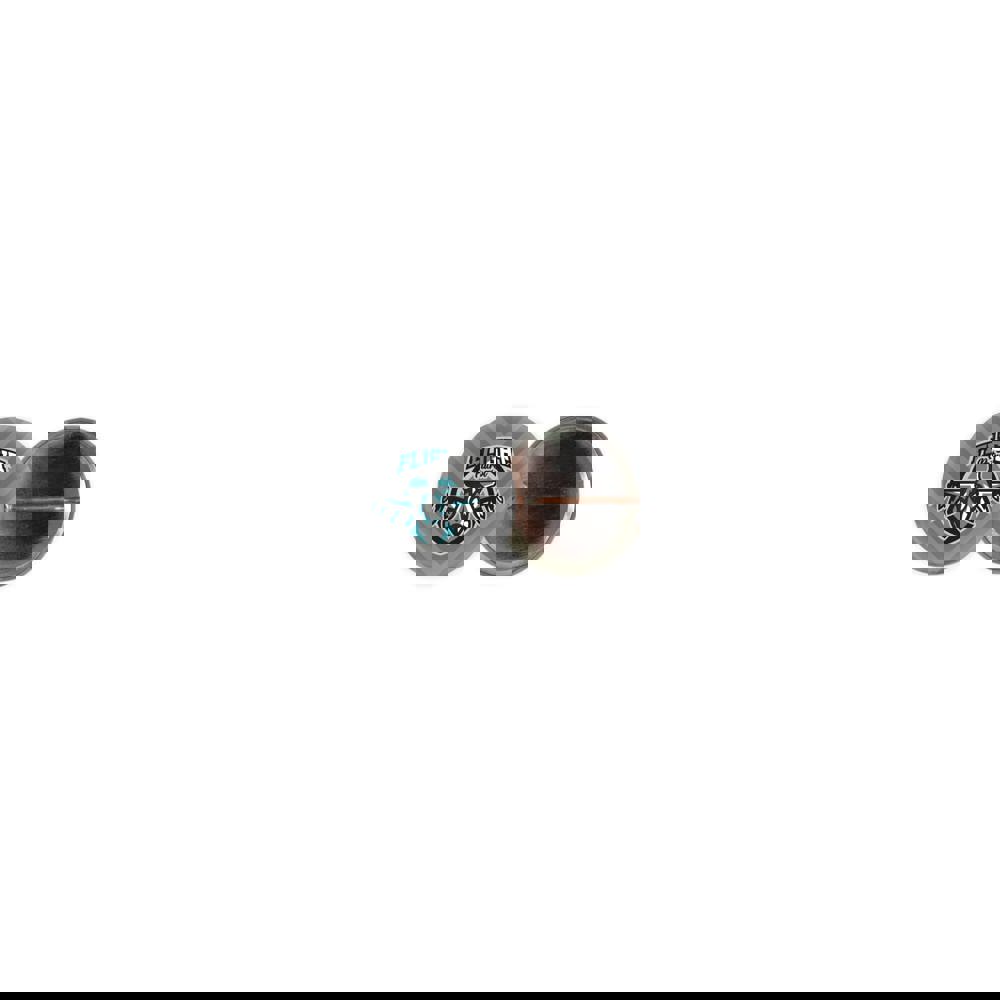 Metal button 31mm with double crimped pin