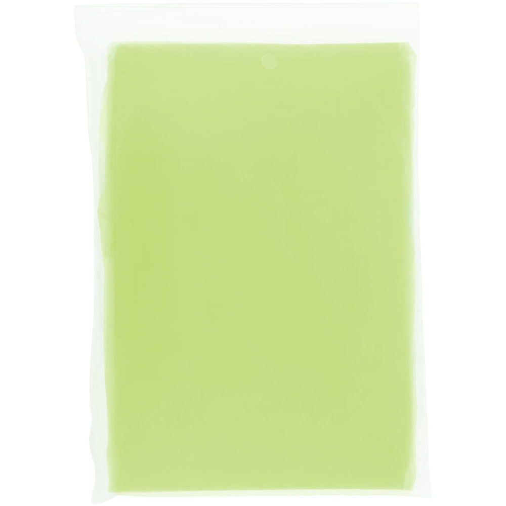 Ziva disposable rain poncho with storage pouch