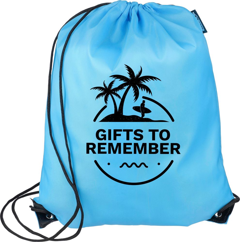 Recycled rPET polyester (210D) drawstring backpack Enrique