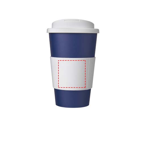 Americano® 350 ml tumbler with grip & spill-proof lid