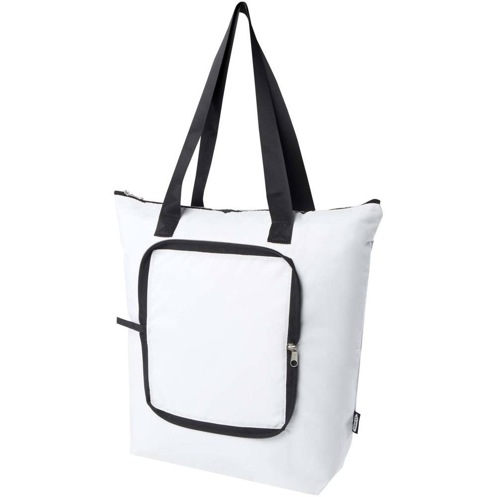EcoFold faltbare RPET Kühltasche 15 L - Weiss