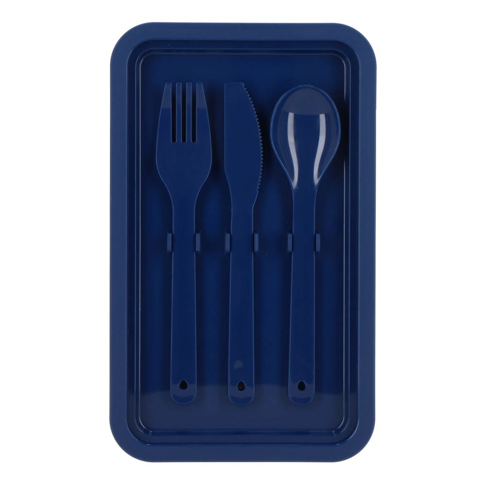 Double layer Lunch Box with Cutlery