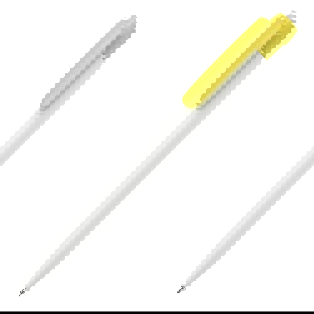 Ball pen Ingeo TM Pen hardcolour - White / Yellow