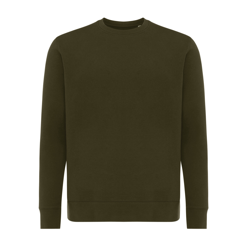 IQONIQ Etosha lightweight recycled cotton crew neck - khaki (± PMS 18-0523 TCX)