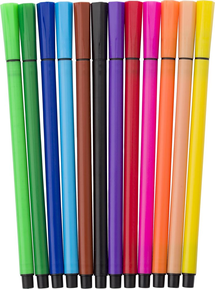 12 water-based felt tip pens Evan