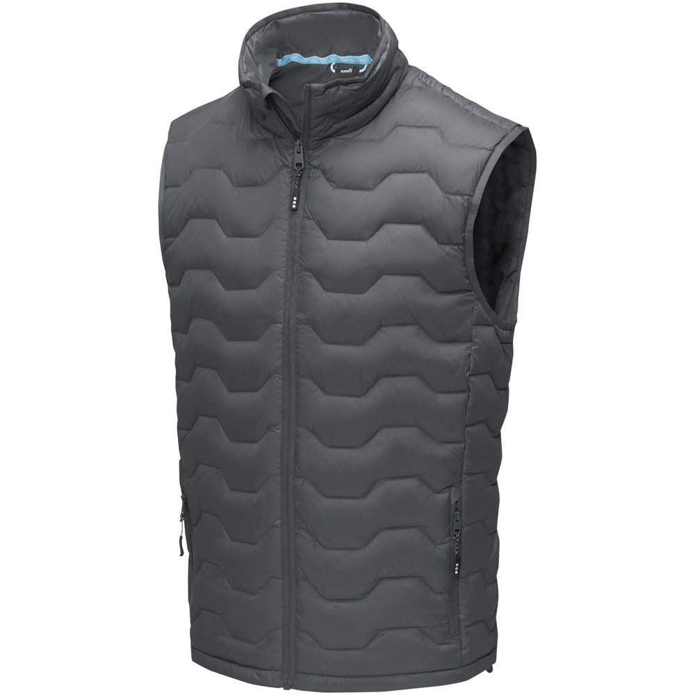 Epidote men's GRS recycled insulated down bodywarmer - Storm grey