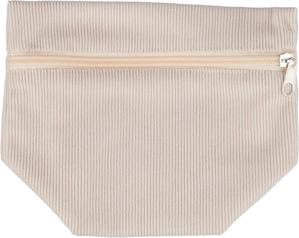 Corduroy toilettasje Tia - beige