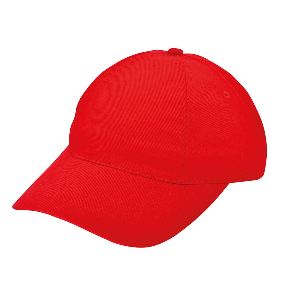 Brushed promo cap - Red (PMS 199c) / Red