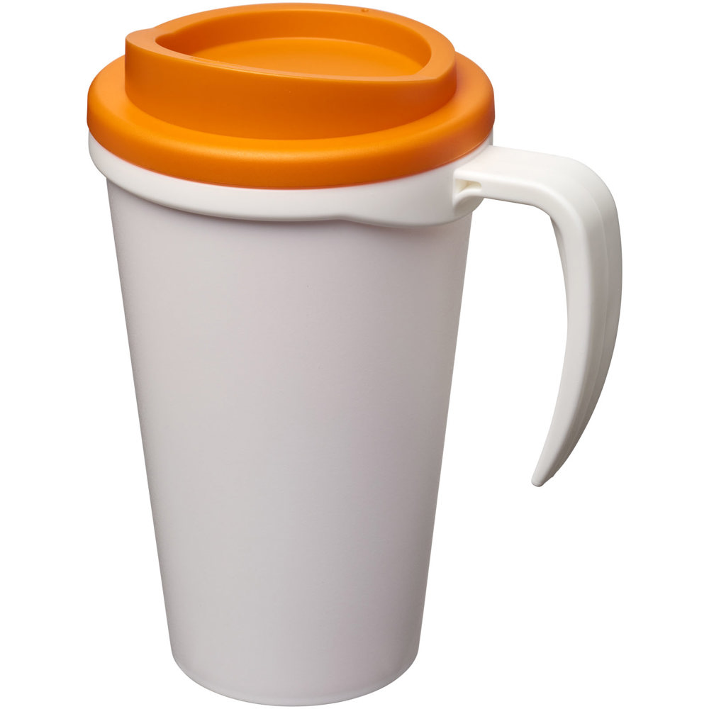 Americano® Grande 350 ml insulated mug - White, Orange