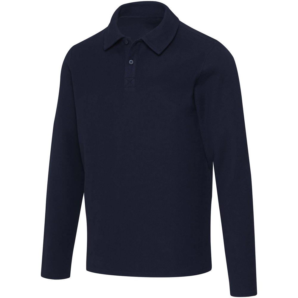 Apollo Langarm Poloshirt Unisex - marineblau