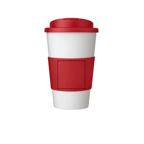 Americano® 350 ml tumbler with grip & spill-proof lid