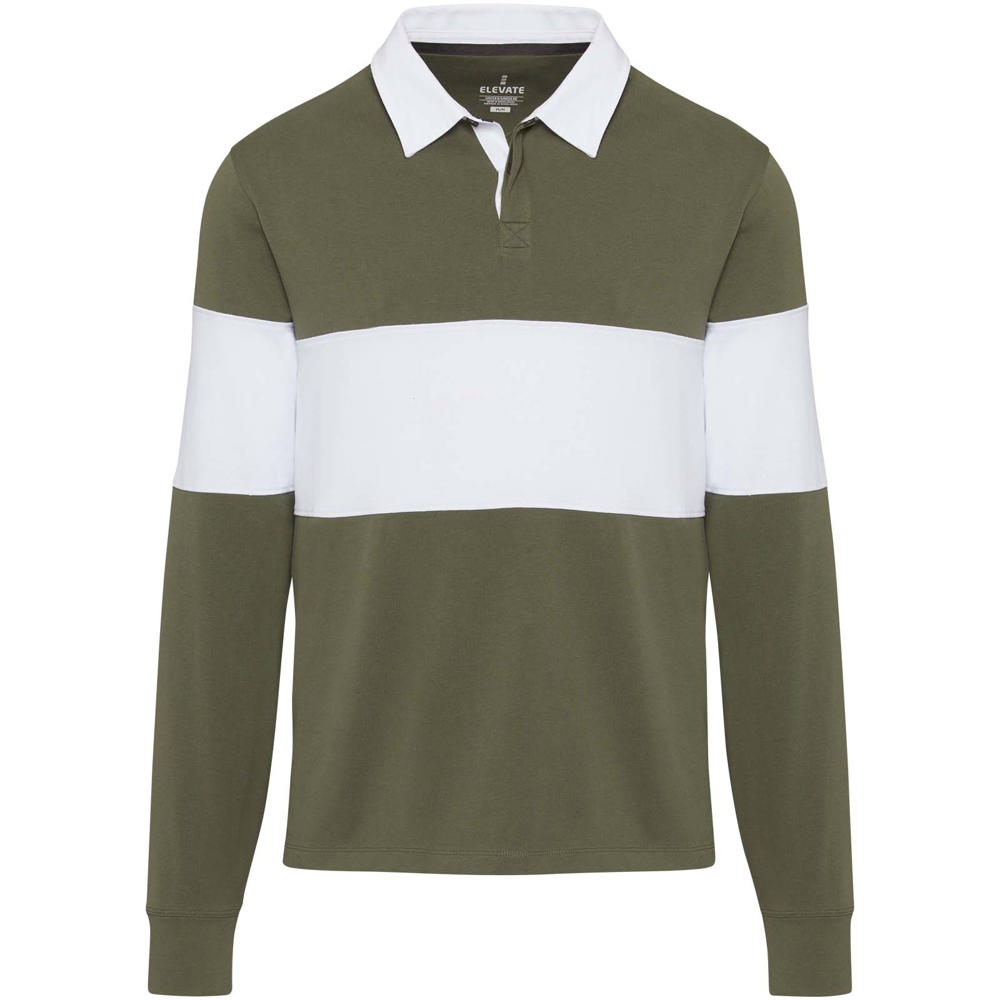 Clyde unisex organic rugby polo sweatshirt