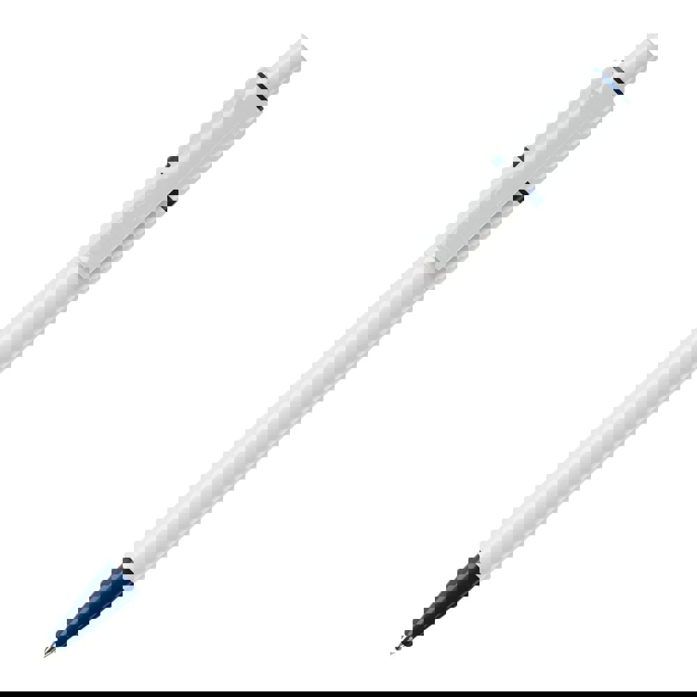Ball pen Baron hardcolour (RX210 refill) - White / Dark blue