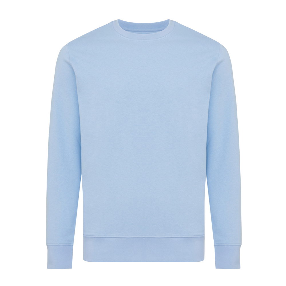IQONIQ Etosha lightweight recycled cotton crew neck - sky blue (± PMS 15-3930 TCX)