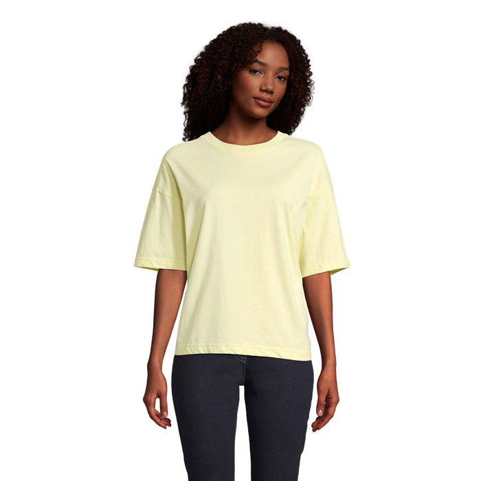 BOXY WOMEN - BOXY WOMEN T-SHIRT OVERSIZE - Hellgelb