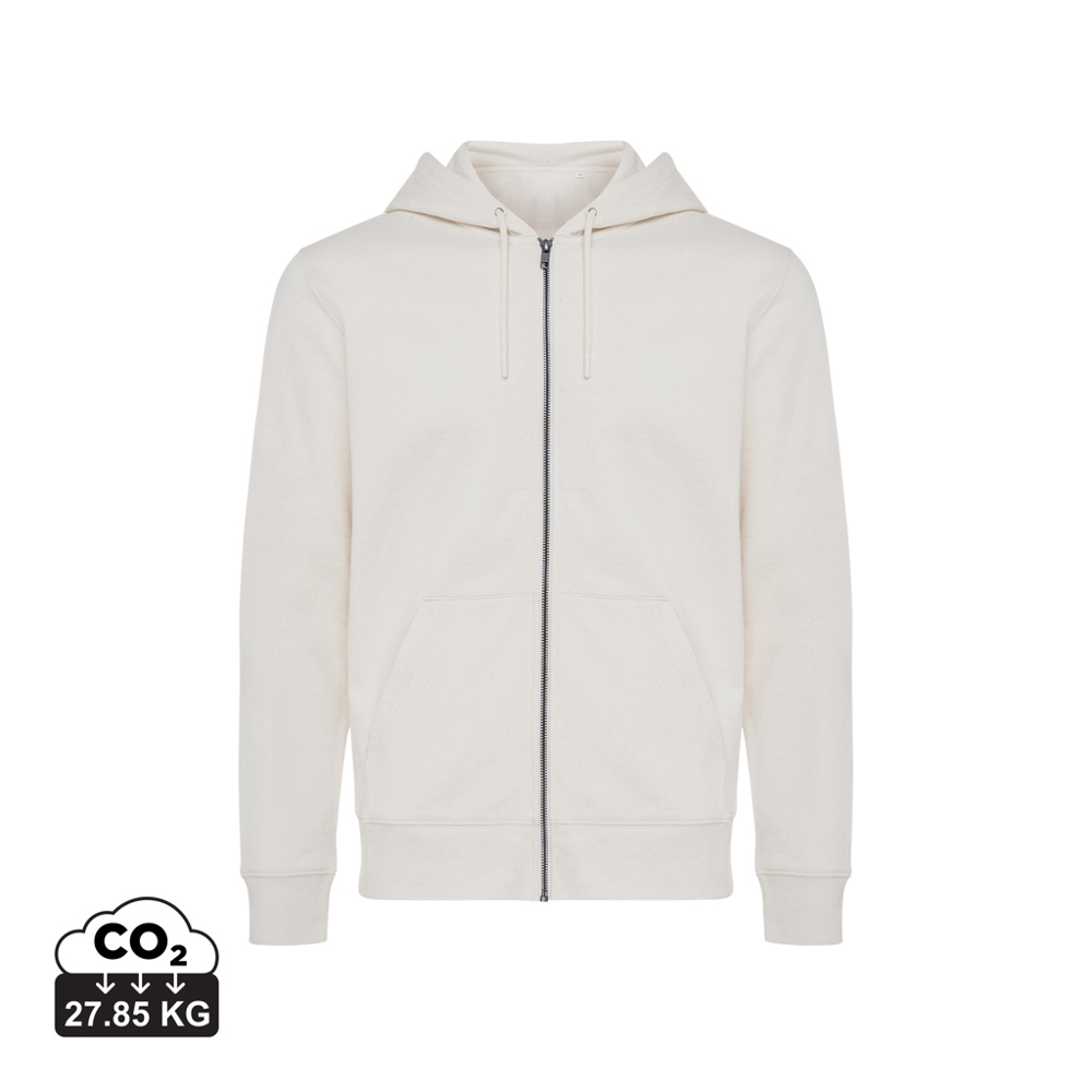IQONIQ Abisko recycled cotton zip through hoodie