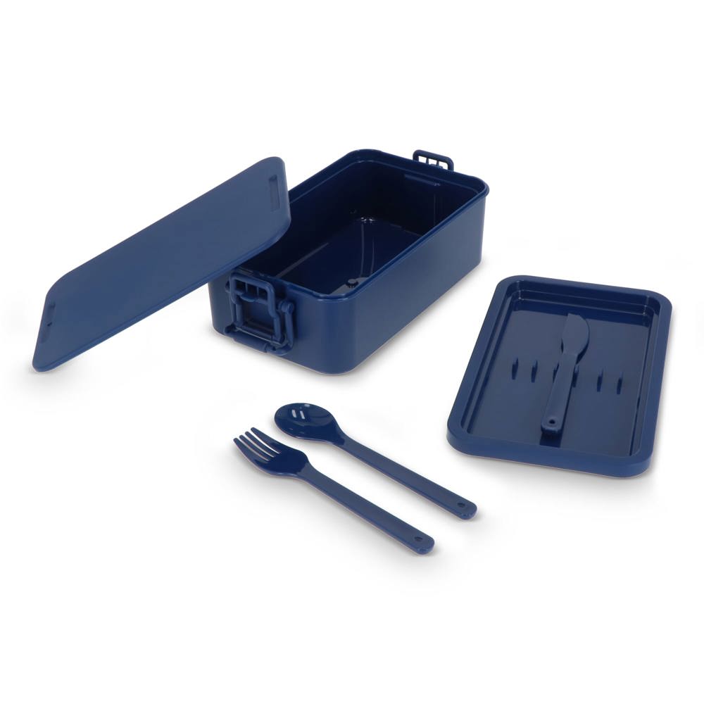 Double layer Lunch Box with Cutlery
