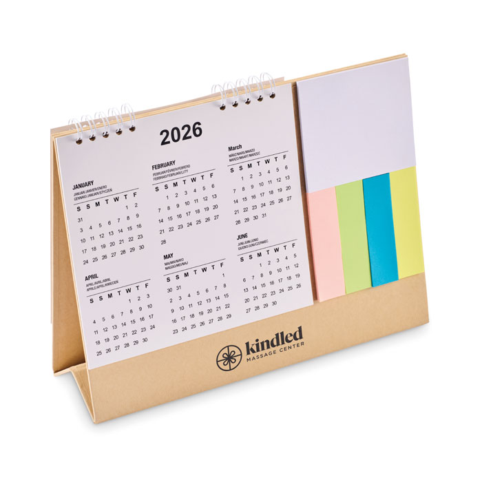 CALENDOO - Desk calendar with memo pad