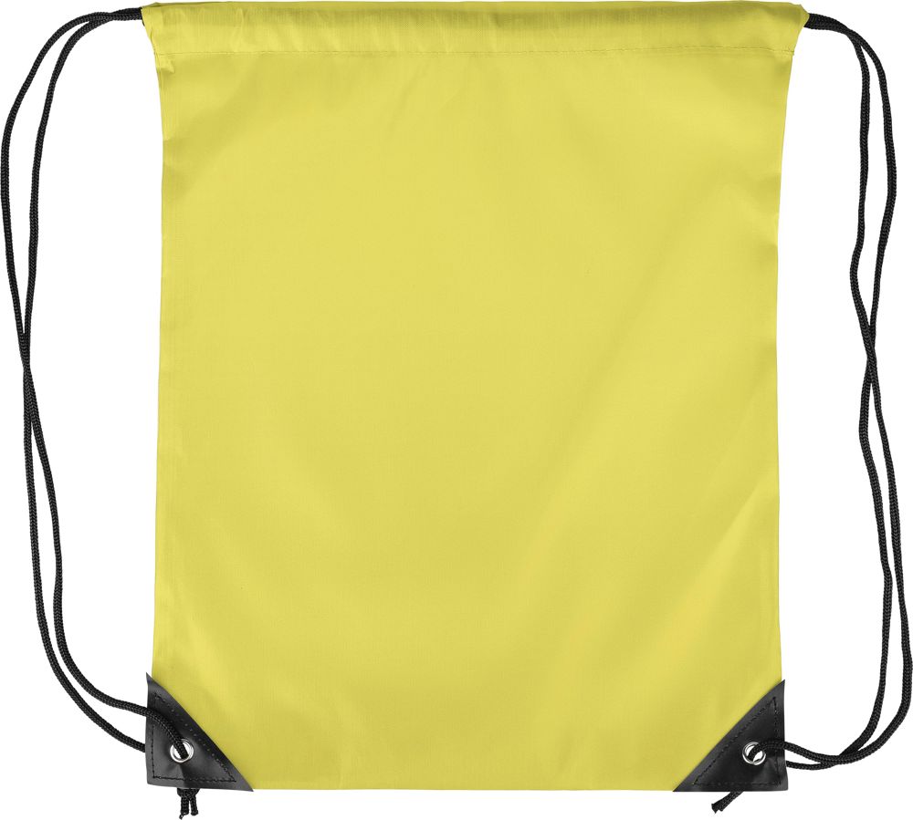 Polyester (210D) drawstring backpack Stef - Yellow