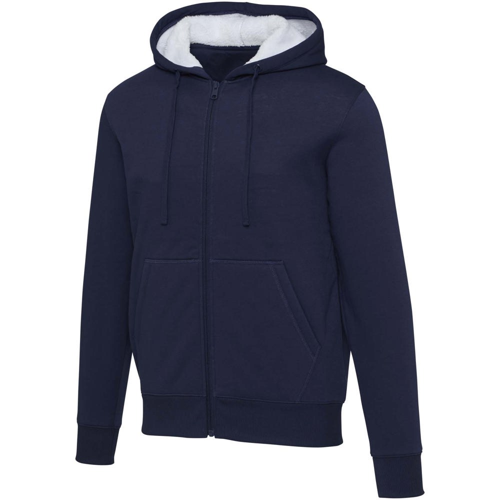 Natron Sherpa-Kapuzenjacke mit Reißverschluss - navy