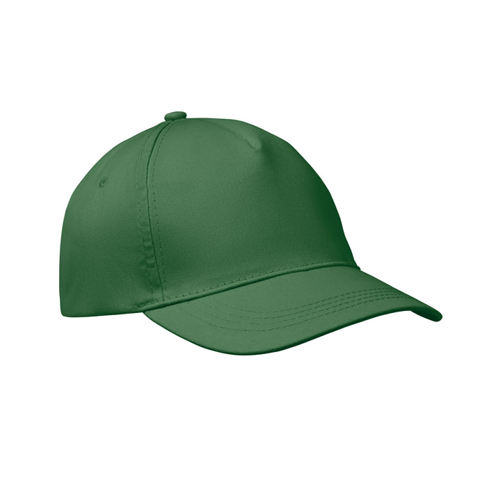 BUZZ - 5 panel baseball cap 160 gr/m - Dark Green