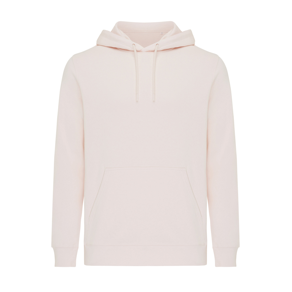IQONIQ Rila lightweight recycled cotton hoodie - cloud pink (± PMS 11-1408 TCX)