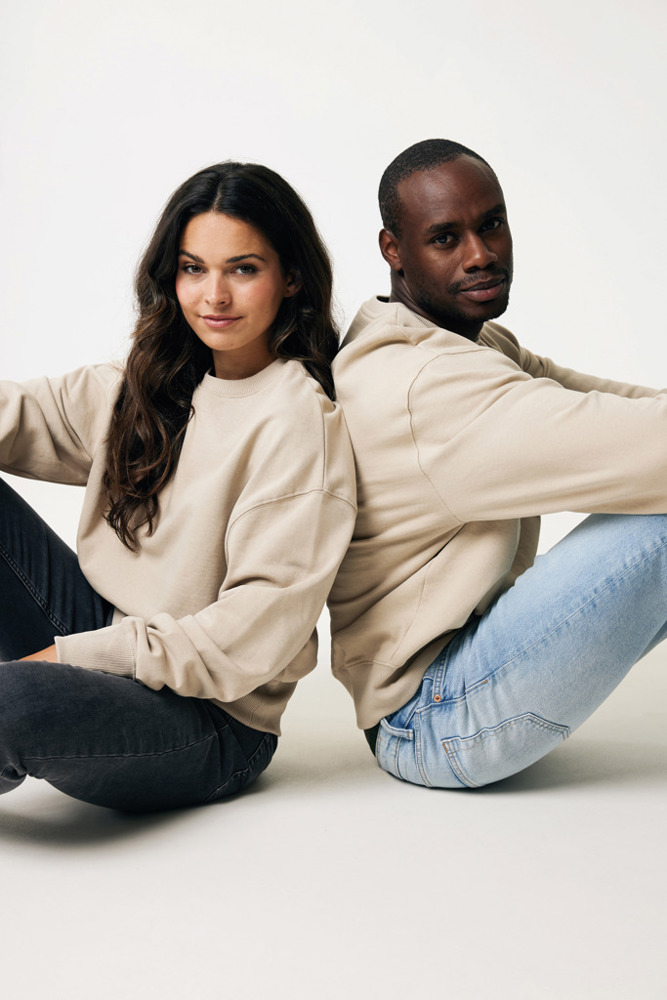 IQONIQ Kruger Relax-Rundhals-Sweater aus recycelt. Baumwolle