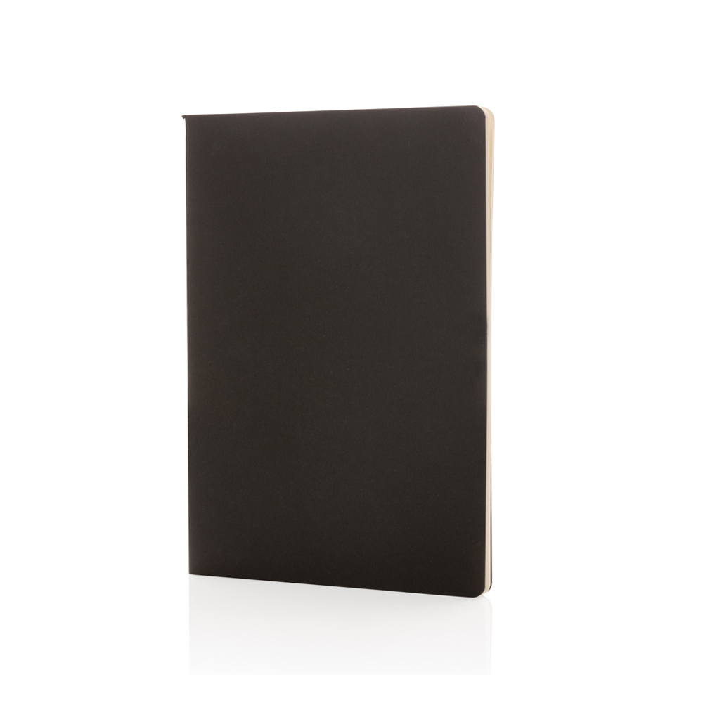 A5 standard softcover notebook - black (± PMS Black)