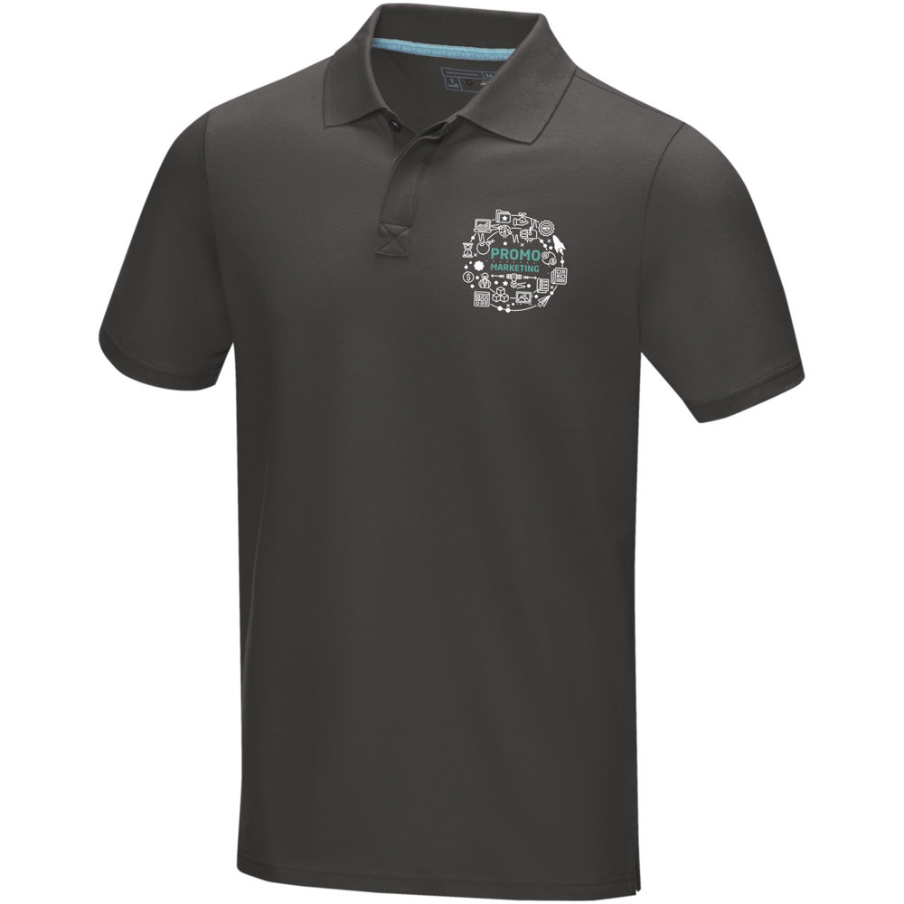 Graphite short sleeve men’s organic polo