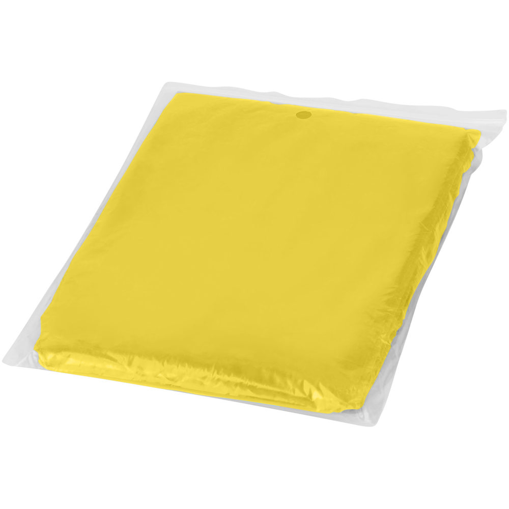 Ziva disposable rain poncho with storage pouch